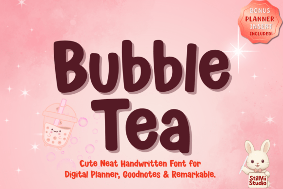 Bubble Tea: The Ultimate Handwritten Font for Digital Planning