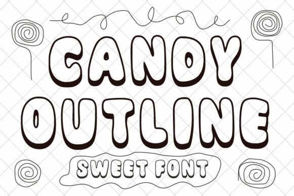 Candy Outline: A Sweet Choice for Playful Design Projects