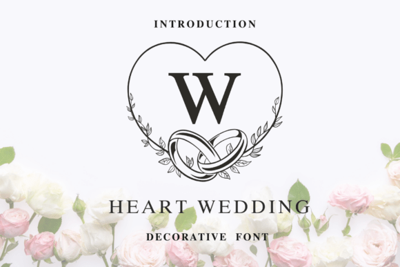 Evaluating the Heart Wedding Monogram Typeface for Romantic Design Projects