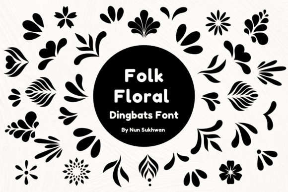 Folk Floral Dingbats: Natureβs Art at Your Fingertips