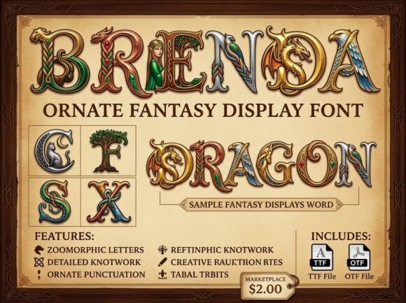 Integrating Brenda: A Practical Guide to Using a Decorative Display Font