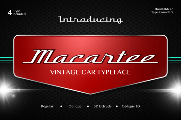 Macartee: Vintage Car-Inspired Type with Modern Edge