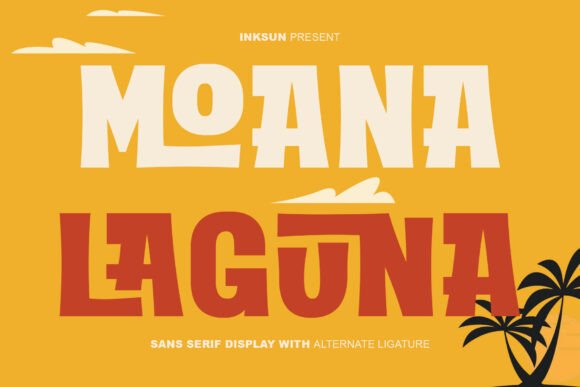 Moana Laguna: A Display Font for Tropical Branding