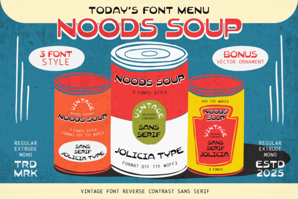 Reviving Retro Charm with Noods Soup: The Typeface That Transcends Time