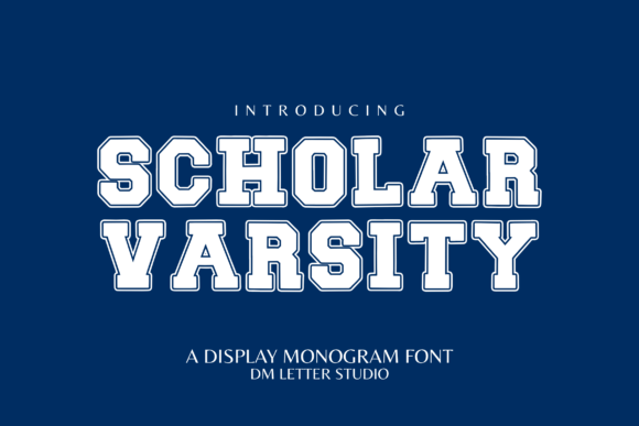 Scholar Varsity: The Bold Typeface for Academic & Athletic Branding