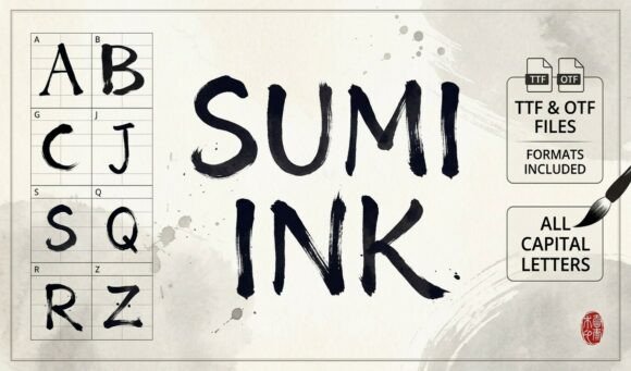 The Art of Sumi Ink Brush: Capturing Tradition in Modern Typography