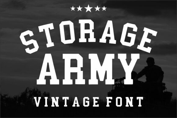 Unleashing Athletic Power in Design: The Storage Army Slab Serif